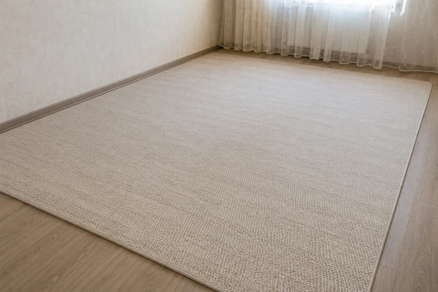 Синтетический ковёр с пятнами от животных — после
