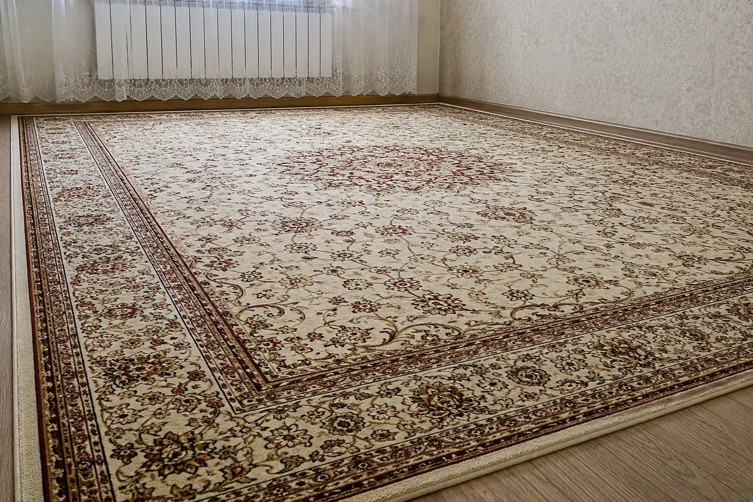 Ручной ковёр до и после химчистки — после