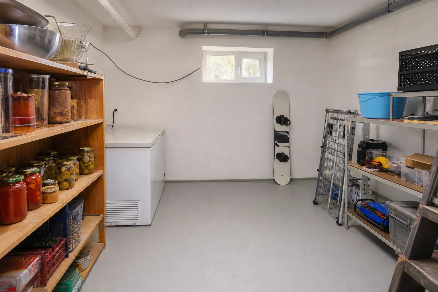 Basement of a private house with mold — after