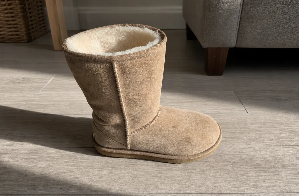 Высокие UGG до и после химчистки — до
