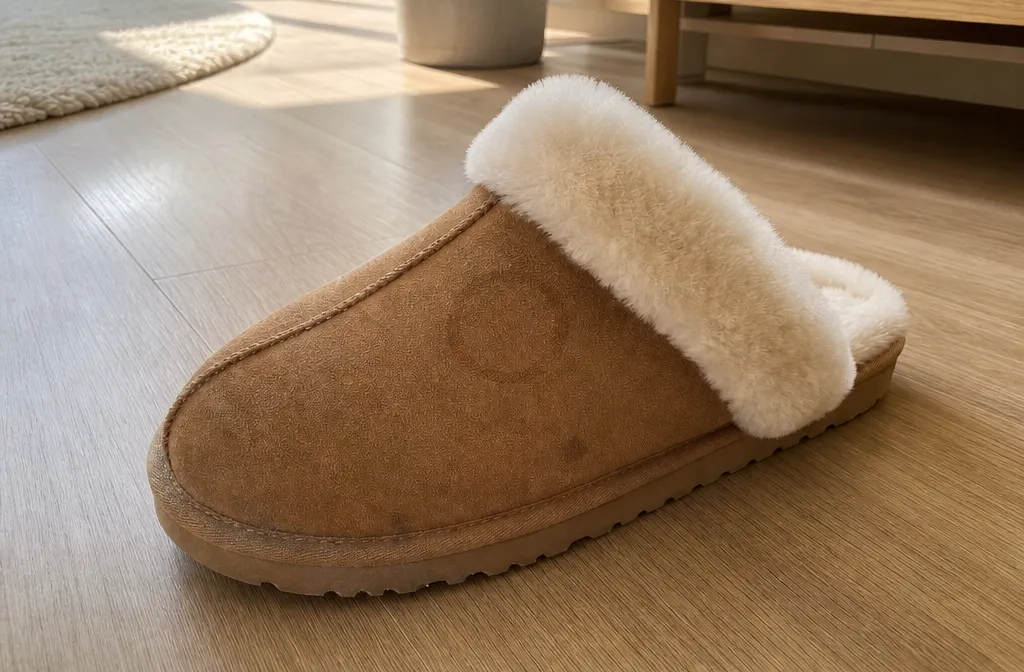 UGG тапочки до и после химчистки — до