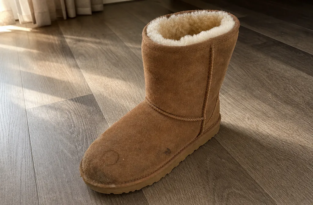 UGG с мехом до и после химчистки — до