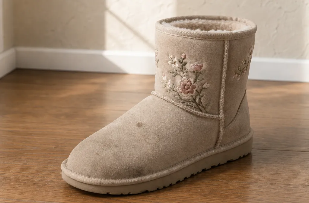 UGG с вышивкой до и после химчистки — до