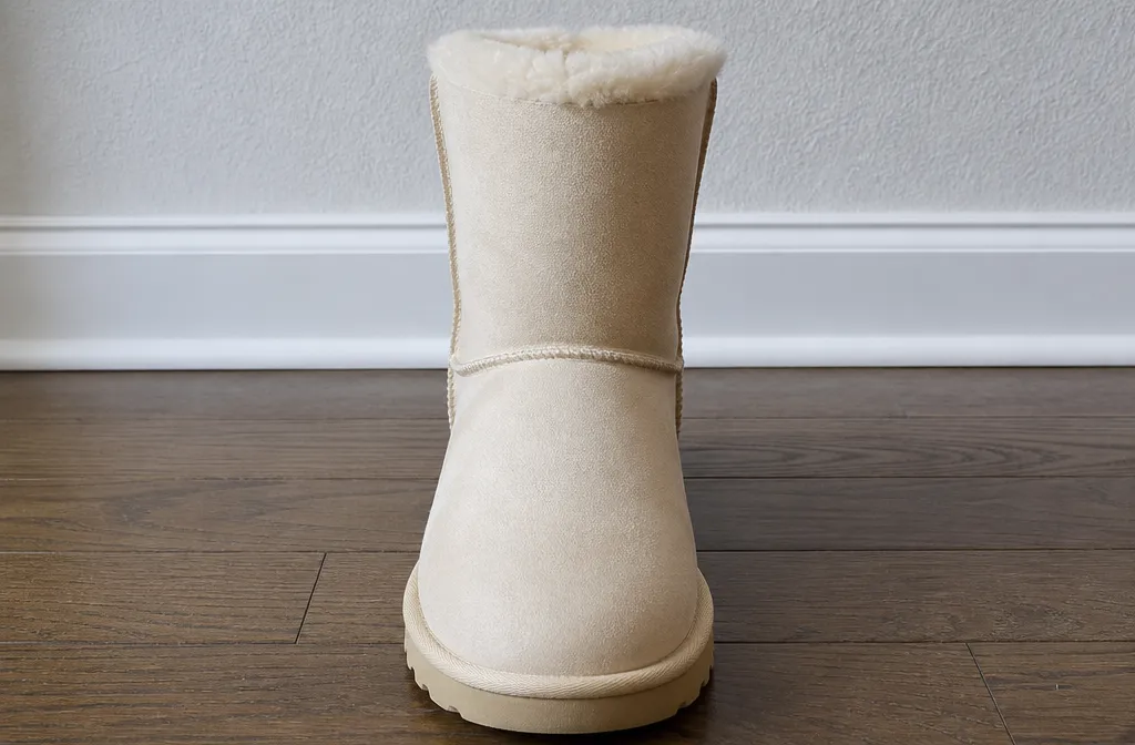 Бежевые UGG до и после химчистки — после
