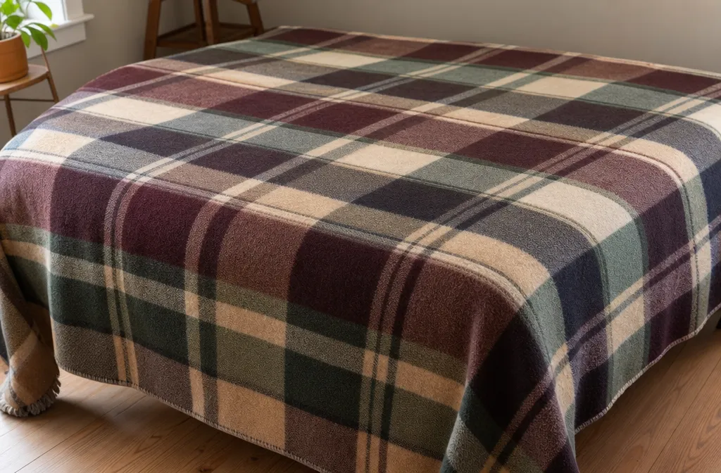 Плед после глубокой чистки — после