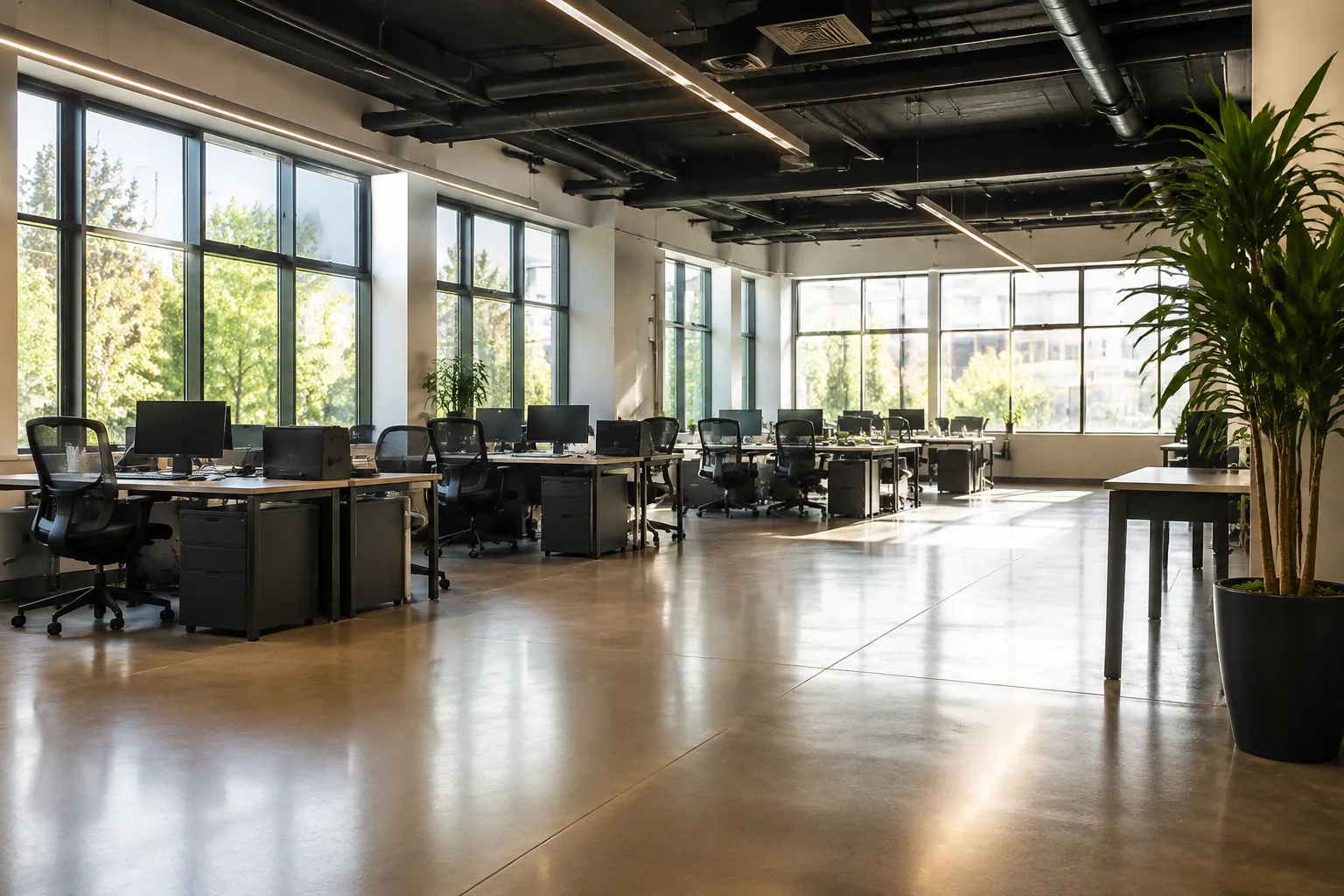 Open space после генеральной уборки — после